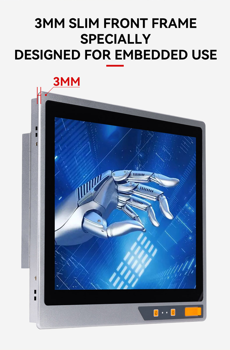 industrial panel PC with front power switch