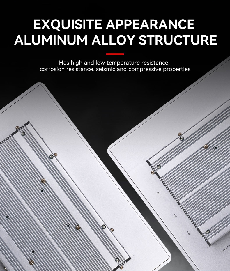 aluminum alloy structure industrial panel pc