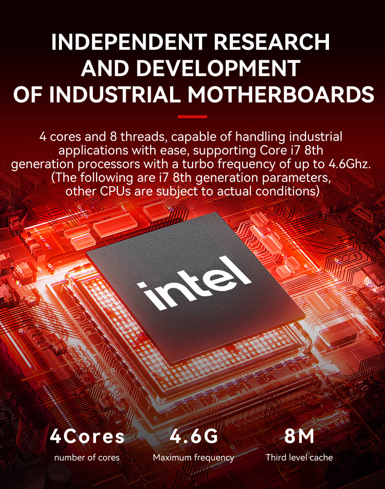 industrial PC with Intel Core i5 i7 8th