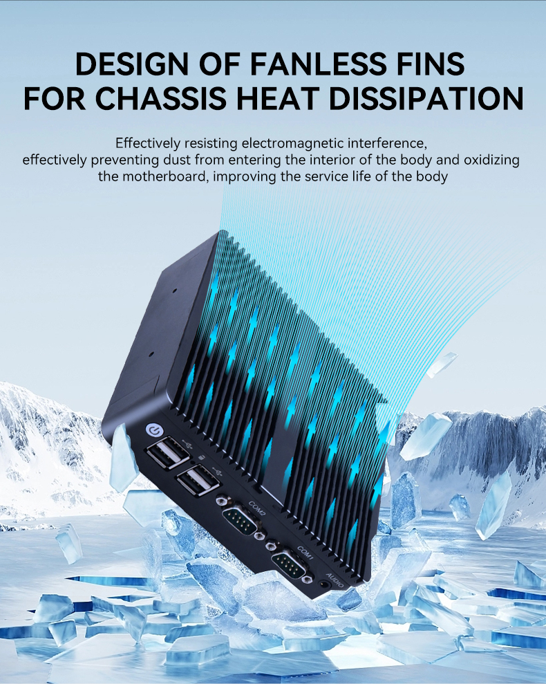 Passive cooling fanless industrial computer aluminum heat sink.jpg